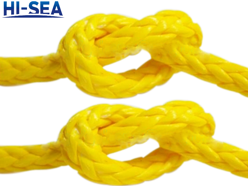 12 Strand of HMPE UHMWPE Rope with High Resistance Coating