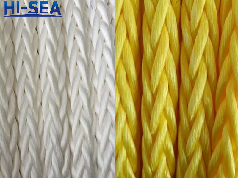 24-Strand Polyester Rope for Ship Mooring, High-Quality Twisted Polyester Rope