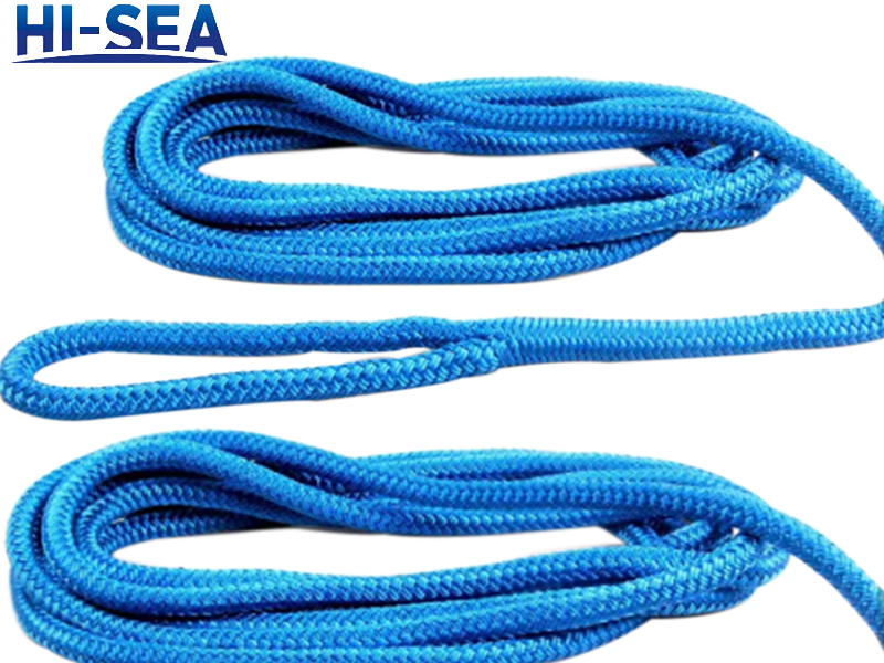 Double Braided Polyester Dock Line, Mooring Safety Rope For Marine Anchor Boat.