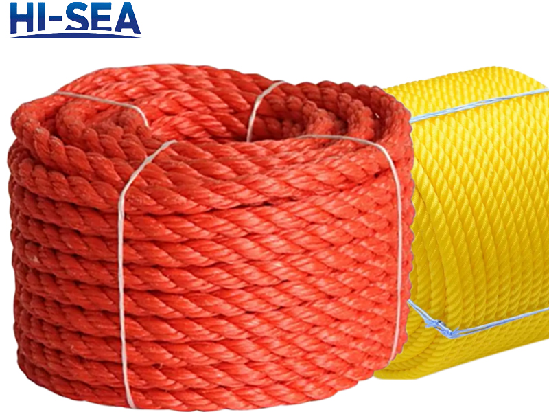 Marine Use UV-Resistant Three-Strand PP or PE Rope