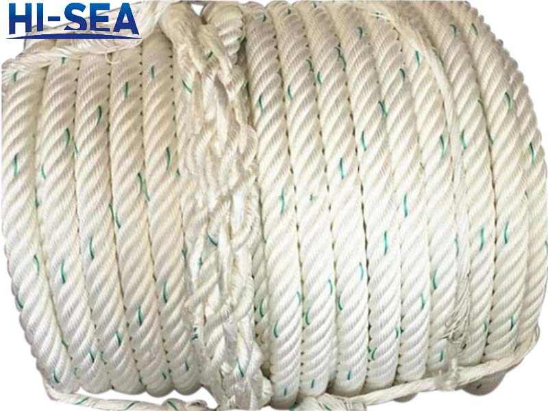 Hi-Sea Four-Inch Diameter Six-Strand Marine Nylon Rope, Fishing Rope
